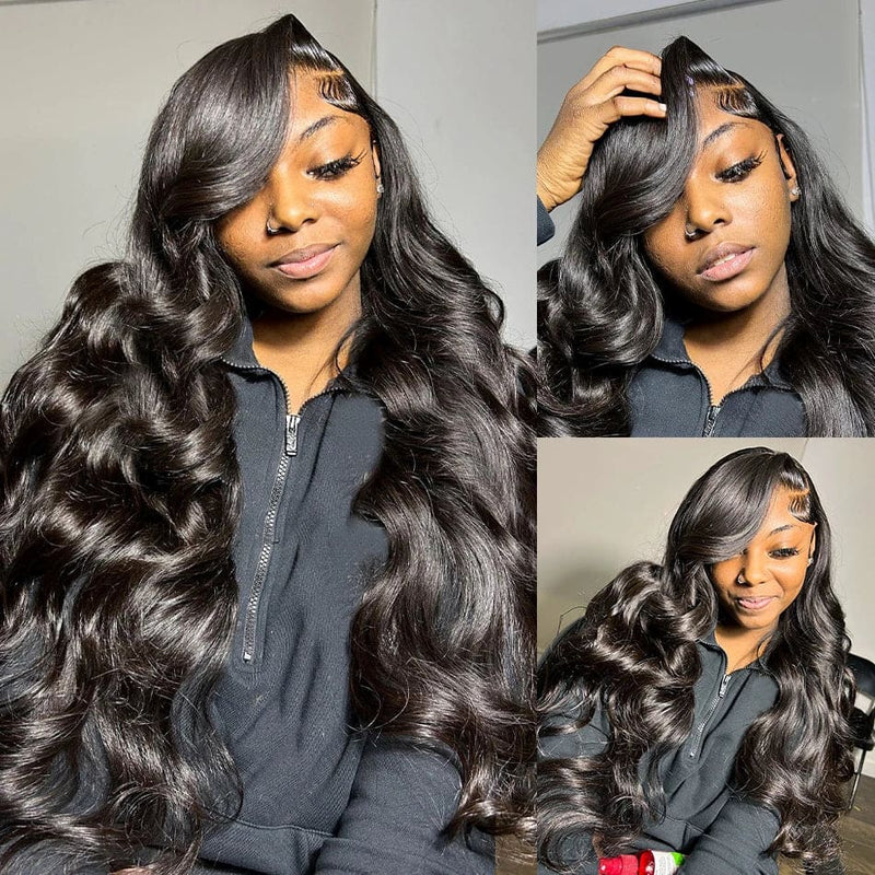 [50% OFF]HALF PRICE///13X4 FULL FRONTAL HD LACE UPGRADED PREPLUCKED BODY WAVE HUMAN HAIR LACE FRONT WIG