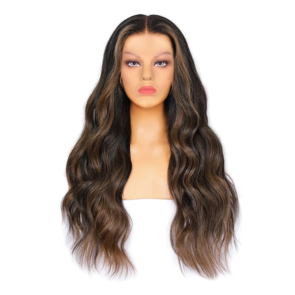 Agnes Upgraded Hairline Swiss Lace Pre-plucked Highlight Wavy Wig