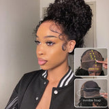 "370 Fitted Cap" HD LACE FRONT WIG WITH Invisible Strap - Water Wave