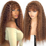 【Flash Sale】4x4 Transparent Lace Front Pre-plucked Highlight Color 250% Density Wig - Curly