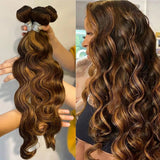 High Quality Virgin Human Hair Bundles Hihlight - Body Wave
