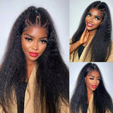 【Flash Sale】360 HD LACE FRONT WIG WITH Invisible Strap 250% Density - Kinky Straight