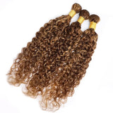 High Quality Virgin Human Hair Bundles Highlight Color - Curly Wave