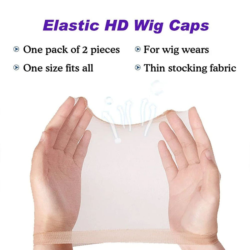 1/5/10 Pack Invisible HD Wig Cap For Lace Front Wig Transparent Wig Cap for Wig Stocking Wig Caps