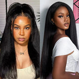 13x4/13x6 HD Lace Full Frontal with Drawstring Wig - Yaki Straight