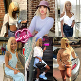 13X4/13x6 Lace Front Trasparent Lace 613 Blonde Bob Wig - Natural Straight