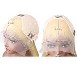 13X4/13x6 Lace Front Trasparent Lace 613 Blonde Bob Wig - Natural Straight