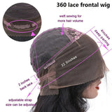 13x4/ 360 Transparent Lace Front Human Hair Wigs - Yaki Straight Bob