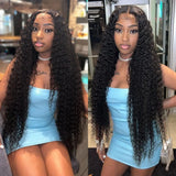 13X4 FULL FRONTAL HD LACE UPGRADED PREPLUCKED CURLY HUMAN HAIR LACE FRONT WIG