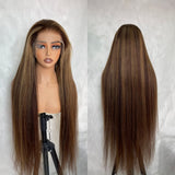 13x6 HD Lace Upgraded Hairline Pre-plucked 150%180% 250% Highlight  Wig - Yaki Straight