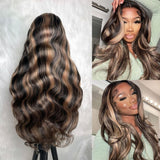 13x6 HD Lace Upgraded Pre-plucked 150%180%250% Highlight Color Wig - Body Wave