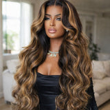 13x6 HD Lace Upgraded Pre-plucked 150%180%250% Highlight Color Wig - Body Wave Wavy