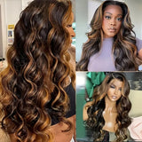 13x6 HD Lace Upgraded Pre-plucked 150%180%250% Highlight  Wig - Body Wave Wavy