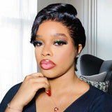 13x6 HD/Transparent Lace Front Pixie Cut Short Wig - Styled Short