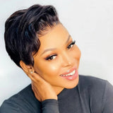 13x6 HD/Transparent Lace Front Pixie Cut Short Wig - Styled Short