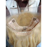 13x6 Transparent Lace Front Pre-plucked Ombre Blonde Color 150%180% Wig - Body Wave