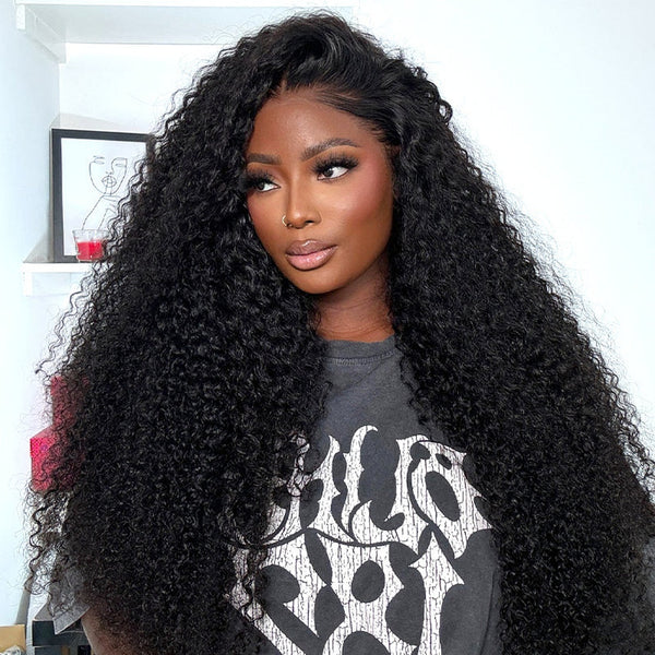 13x4/13x6 Transparent Lace Front Pre-plucked Hairline 250% Density Wig - Curly