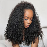 【Seamless Crochet Braids】Soft Feather Crochet Hair Extention 100% Human Hair - Burmese Curly with Spiral Curl Ends