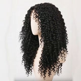 13X6 HD LACE UPGRADED PRE-PLUCKED FINGER COIL CURLY WIG WITH BANGS