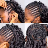 【Seamless Crochet Braids】Soft Feather Crochet Hair Extention 100% Human Hair - Burmese Curly