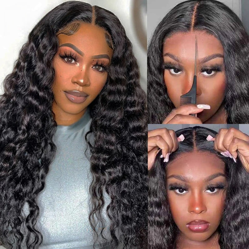 9x6 Closure Pre-Cut HD Swiss Lace Lace Upgraded Hairline Glueless Wig - Loose Wave