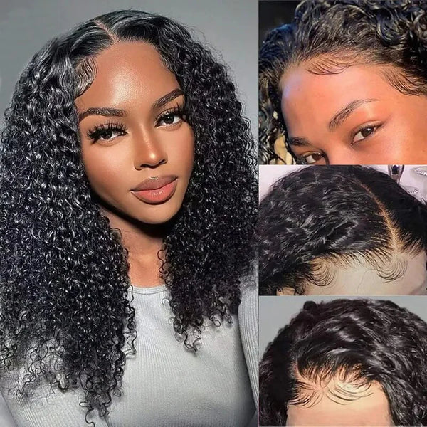 Full Lace HD Swiss Lace Upgraded Hairline Human Hair Wig - Curly