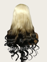 【LUX HAIR】5x5/13x4 HD Swiss Lace Pre-plucked Ombre Color 180% Human Hair Wig - Wavy