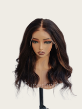 9x6 HD Swiss Lace Upgraded Hairline C-shape Ear Glueless Wig with Drawstring - Kinky Wave