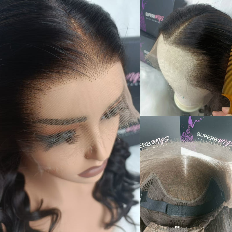 13x6 HD Swiss Lace Front LAGOS HAIRLINE Middle-Parting Wig - Body Wave