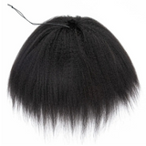 【3 IN 1 Half Wig】 Flip Over Half Wig with Drawstring Wear & Go Glueless Wig - Kinky Straight