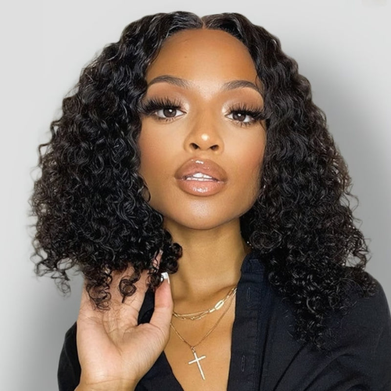 Charlotte Full Lace Transparent Lace BOB Human Hair Wig -  Water Wave