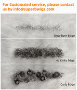 Bye~Bye~KNOTS HD Lace 13x6 Fitted Cap Ear Tap Brown Color 4C Edge Wig - Spanish Bouncy Curl