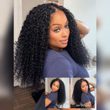 Upgraded EasiContour V-Part Glueless Wig With New Drawcord - Jerry Curly