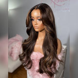 Bye~Bye~KNOTS HD Lace 13x6 Frontal Upgraded Hairline Highlight Color Wig - Body Wave Wavy