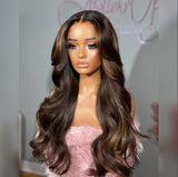 Bye~Bye~KNOTS HD Lace 13x6 Frontal Upgraded Hairline Highlight Color Wig - Body Wave Wavy