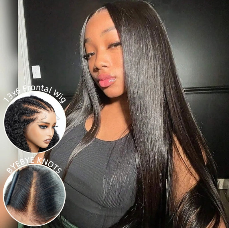Bye~Bye~KNOTS HD Lace 13x6 Frontal Upgraded Hairline Wig - Straight