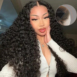 HD Lace 13x6 Fitted Cap Ear Tap Wig - Deep Curly