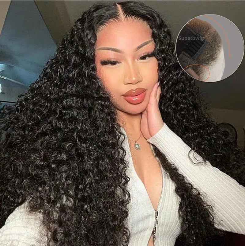 HD Lace 13x6 Fitted Cap Ear Tap Wig - Deep Curly