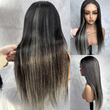 【Solo-Piece】5x5 HD Lace 16inch 150% 613 Highlight Wig - Straight