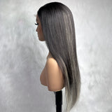 【Solo-Piece】5x5 HD Lace 16inch 150% 613 Highlight Wig - Straight