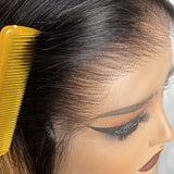 "3D DOME CAP" 9x6 HD Lace Upgraded Hairline C-shape Ear Ombre Color Wig with Drawstring - Straight Bob