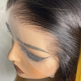 "3D DOME CAP" 9x6 HD Lace Upgraded Hairline C-shape Ear Ombre Color Wig with Drawstring - Straight Bob