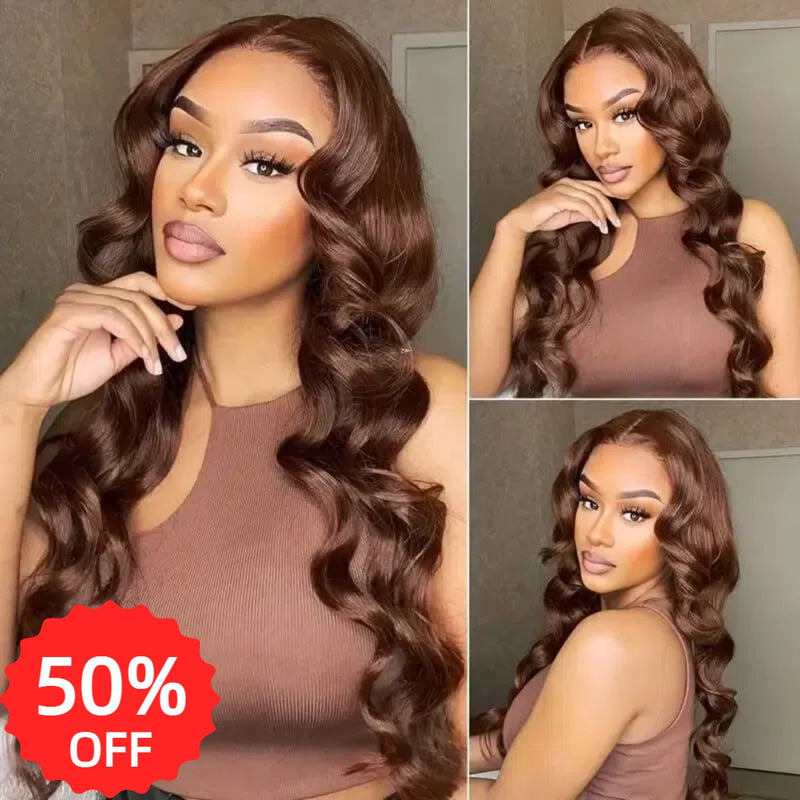 [50% OFF]HALF PRICE /// Pre-Cut 6x4 HD Lace Closure Glueless Wear Go Wig - Body Wave