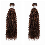High Quality Virgin Human Hair Bundles Highlight Color - Curly