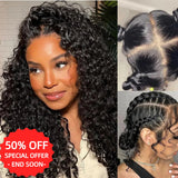 [50% OFF]HALF PRICE /// WHOLE LACE NO MESH HD SWISS LACE WIG WITH TRANSPARENT DRAWSTRING - Burmese Curly