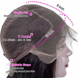 13x6 Transparent Lace Front Human Hair Wig - Yaki Straight