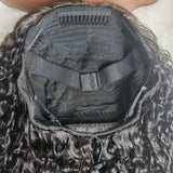 【3 IN 1 Half Wig】 Flip Over Half Wig with Drawcord Wear & Go Glueless Ombre Color Wig - Yaki Straight