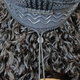 【3 IN 1 Half Wig】 Flip Over Half Wig with Drawcord Wear & Go Glueless Highlight Color Wig - Curly with Sperial Ends