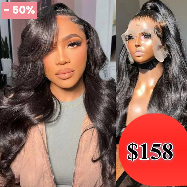 [50% OFF]HALF PRICE /// 13X4 HD Lace Full Frontal Upgraded Pre-plucked Wig - Body Wave