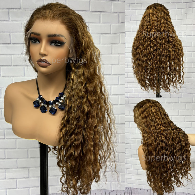 13x4/13x6 HD/Transparent Lace Front Pre-plucked Hairline 150%180%250% Highlight Color Wig - Loose Wave